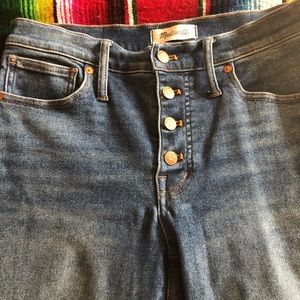 Madewell 10” Rise Cordova Wash Skinny Jeans